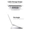 Aluminum Alloy Laptop Stand Desktop Folding Portable Silicone Non-slip Ergonomic Laptop Holder Cooling Bracket Silver