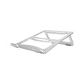 Aluminum Alloy Laptop Stand Desktop Folding Portable Silicone Non-slip Ergonomic Laptop Holder Cooling Bracket Silver