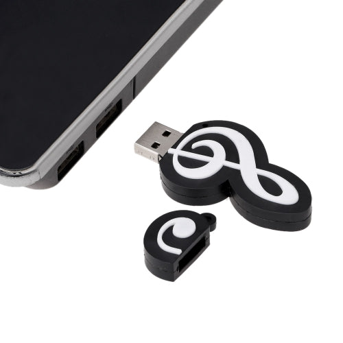 Cute Cartoon Music Notes Symbol USB 2.0 Personality Memory External Storage Stick Flash Drive U Disk