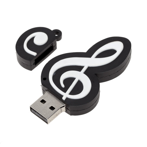 Cute Cartoon Music Notes Symbol USB 2.0 Personality Memory External Storage Stick Flash Drive U Disk