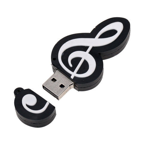 Cute Cartoon Music Notes Symbol USB 2.0 Personality Memory External Storage Stick Flash Drive U Disk