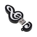 Cute Cartoon Music Notes Symbol USB 2.0 Personality Memory External Storage Stick Flash Drive U Disk