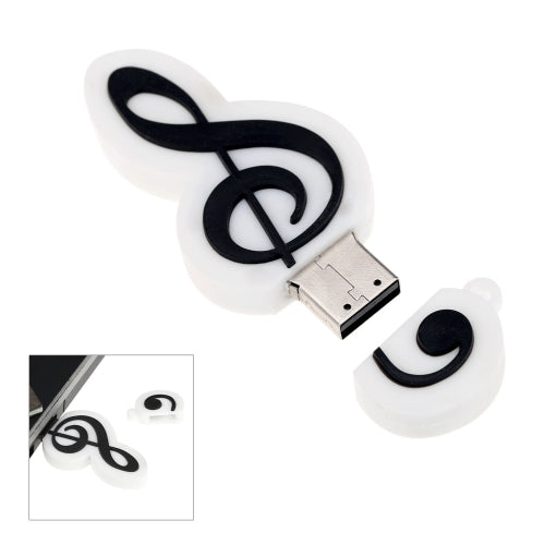 Cute Cartoon Music Notes Symbol USB 2.0 Personality Memory External Storage Stick Flash Drive U Disk