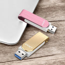 EAGET F50 Couple Lover Rotation USB 3.0 High Speed 32GB Metal Flash Pen Drives Memory Fashion Mini Waterproof