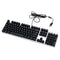 104 Keys USB Wired Gaming Mechanical Keyboard Blue Switch Suspended Button Fully LED Backlit Anti-ghoasting for Laptop Desktop