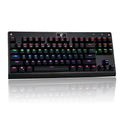 KKmoon Professional Gaming Esport Mechanical Keyboard with Tactile High-speed 87 Keys Suspended Anti-Ghosting Blue Switch Colorful LED 9 Modes Programmable Backlit USB Wired