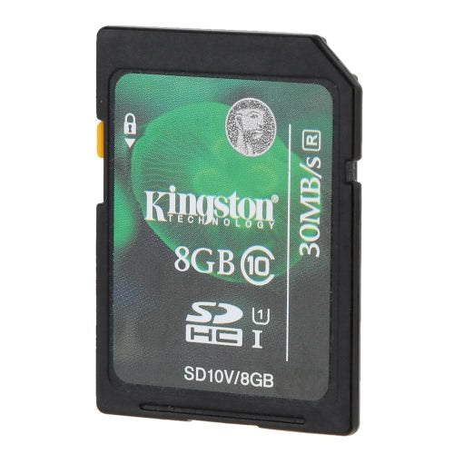 بطاقة ذاكرة SDHC أصلية من Kingston Class 10 سعة 8 جيجابايت بسرعة 45 متر/الثانية لكاميرا الهاتف المحمول والفيديو عالي الدقة