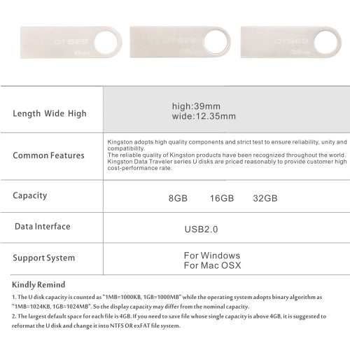 Kingston 10 MB/s High Speed Data Transfer U Disk