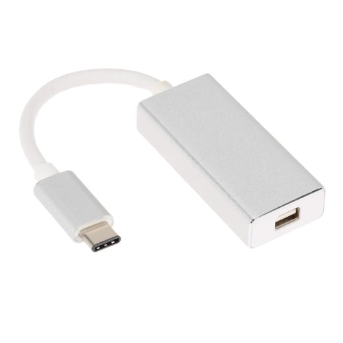 Aluminum USB 3.1 Type-C USB-C to Mini DisplayPort MDP Mini DP 1080p HDTV Hub Adapter Data Cable for New MacBook 12" Google Chromebook Pixel