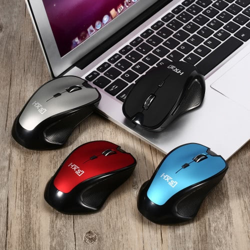 2.4GHz Wireless 2400DPI/CPI 6D Button Optical Mouse/Mice Adjustable USB Receiver for Mac PC Laptop Home Office