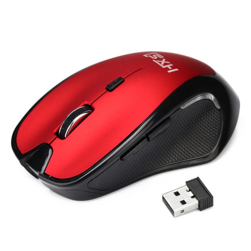 2.4GHz Wireless 2400DPI/CPI 6D Button Optical Mouse/Mice Adjustable USB Receiver for Mac PC Laptop Home Office