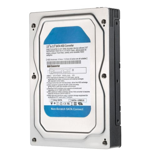 خليج واحد 2.5 "إلى 3.5" بوصة محول SATA محول USB 3.0 حاوية القرص الصلب الخارجي الداخلية HDD & SSD صينية العلبة الداخلية حامل المحمول محطة إرساء مبادلة ساخنة