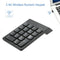 2.4G USB Numeric Keypad Wireless Number Pad 18 Keys Mini Digital Keyboard for iMac/MacBook/MacBook Air/Pro Laptop PC Notebook Desktop