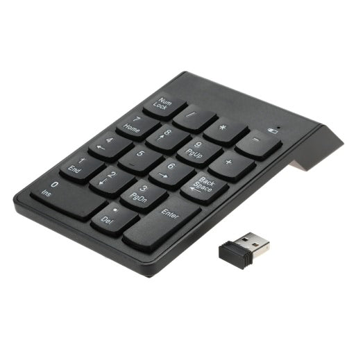 2.4G USB Numeric Keypad Wireless Number Pad 18 Keys Mini Digital Keyboard for iMac/MacBook/MacBook Air/Pro Laptop PC Notebook Desktop