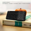 Rii RT504 2.4G Wireless Handheld Remote Mini Ultra Slim Thin Multifunction Multimedia Backlit Keyboard with Touchpad Trackpad Mouse Combo for Mac Desktop Laptop PC Andriod TV Box