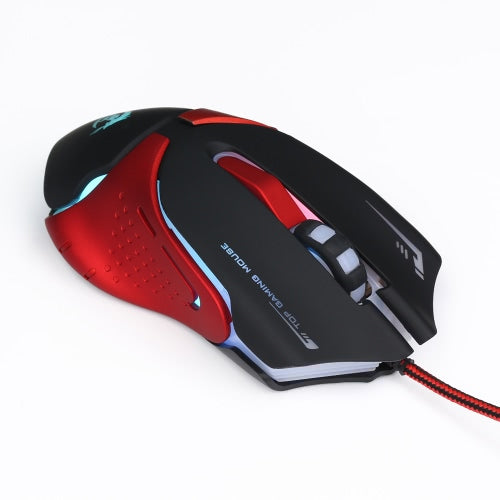 Ergonomic Optical Professional Esport Gaming Mouse Mice Adjustable 3200 DPI Breathing LED Light 6 Buttons USB Wired for Mac Laptop PC Computer