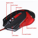 Ergonomic Optical Professional Esport Gaming Mouse Mice Adjustable 3200 DPI Breathing LED Light 6 Buttons USB Wired for Mac Laptop PC Computer