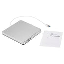 USB 3.0 محمول فائق النحافة خارجي CD-RW DVD-RW CD DVD ROM مشغل محرك كاتب كاتب ناسخ لـ iMac/MacBook/MacBook Air/Pro كمبيوتر محمول سطح المكتب