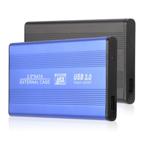 Portable Superspeed USB 3.0 HDD SSD SATA External Aluminum 2.5" Hard Drive Disk Box Enclosure Case up to 1TB