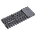 KKmoon Portable Mini Ultra Slim Thin Foldable Folding BT Wireless Keyboard with Touchpad for iPhone 6s/iPad Pro/MacBook Mobile Phone Tablet PC