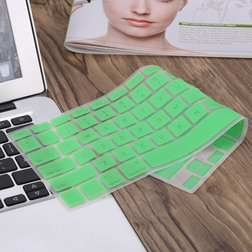 Silicone Anti-dust Ultra-thin Laptop Keyboard Protective Film Cover Sticker Skin US Layout for MacBook Air 11.6"