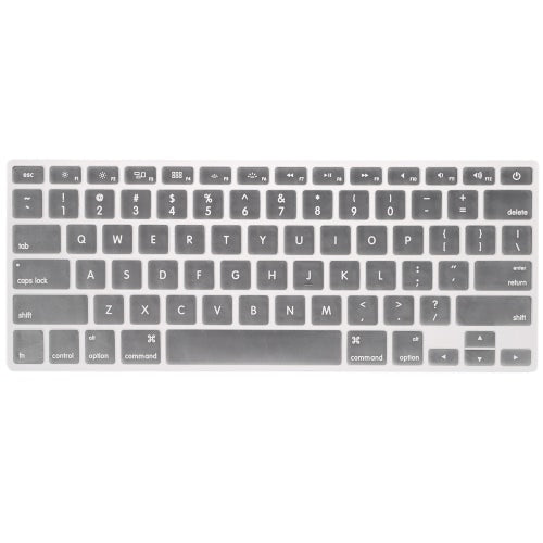 Silicone Anti-dust Ultra-thin Laptop Keyboard Protective Film Cover Sticker Skin US Layout for MacBook Air 11.6"