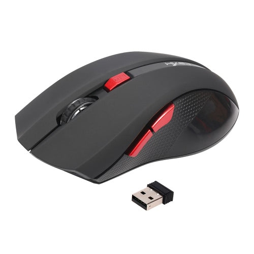 HXSJ Ergonomic Optical Office 2.4G Wireless Gaming Mouse Mice Adjustable 2400 DPI with 6 Buttons for Mac Laptop PC Notebook Computer