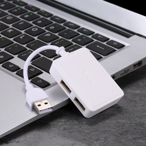 SSK USB 2.0 محول محور الشحن والنقل فائق السرعة مع 4 منافذ USB ممتدة للكمبيوتر المحمول SHU200