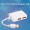 SSK USB 2.0 Superspeed Charging & Transmission HUB Converter Adapter with 4 Extend USB Ports for Notebook Computer SHU200