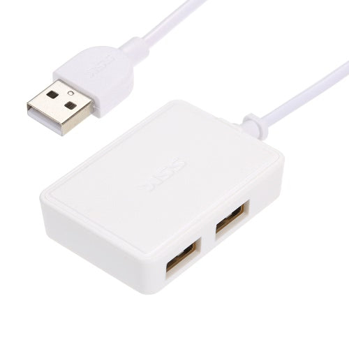 SSK USB 2.0 محول محور الشحن والنقل فائق السرعة مع 4 منافذ USB ممتدة للكمبيوتر المحمول SHU200