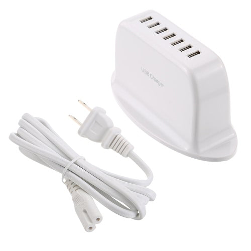 7 Ports USB Desktop Charger Adapter Hub Multi Port USB Wall Charger Dock Station with Intelligent IC Auto Detect Tech