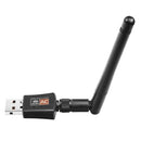 USB WiFi Adapter 600Mbps Dual Band Wireless Network Adapter Dongle 2.4GHz / 5.0GHz Ethernet 802.11AC w/ Antenna for Laptop Desktop Tablet PC Smart Phone