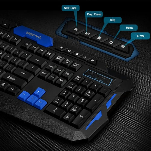 DSFY 2.4GHz Wireless Gaming Keyboard Mouse Combo