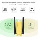 WD-4602 AC 1200Mbps Wireless Dual Band USB WiFi Adapter WIFI Receiver WIFI Transmitter