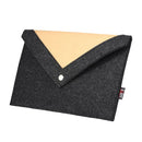 BUBM Laptop Bag for 15.4 Inches Macbook Pro Notebook Carrying Case Wool Felt Computer Cover Black