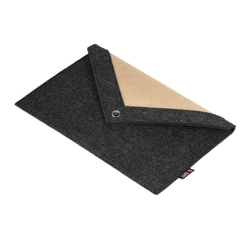 BUBM Laptop Bag for 15.4 Inches Macbook Pro Notebook Carrying Case Wool Felt Computer Cover Black