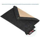 BUBM Laptop Bag for 15.4 Inches Macbook Pro Notebook Carrying Case Wool Felt Computer Cover Black