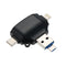 SD Card Reader 4 in 1 SD/TF Card Reader Adapter for iPhone/Android/PC