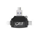 SD Card Reader 4 in 1 SD/TF Card Reader Adapter for iPhone/Android/PC