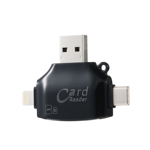 SD Card Reader 4 in 1 SD/TF Card Reader Adapter for iPhone/Android/PC