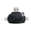 SD Card Reader 4 in 1 SD/TF Card Reader Adapter for iPhone/Android/PC