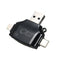 SD Card Reader 4 in 1 SD/TF Card Reader Adapter for iPhone/Android/PC