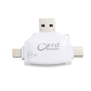 SD Card Reader 4 in 1 SD/TF Card Reader Adapter for iPhone/Android/PC