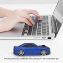 2.4G Wireless Car Mouse USB Computer Mice Car Shape 1000 DPI with LED Light Receiver for PC Laptop Black