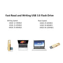 OSCOO USB 3.0 16GB/32GB/64GB محرك فلاش USB ذاكرة العصي قرص U دوار