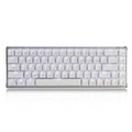 New Ajazz Zinic 68 Keys Mechanical Keyboard All Metal Body Switches Black / Blue / Brown / Red Axis Dual-mode BT Version With White Backlight