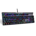 Motospeed CK103 104 Key NKRO USB Wired RGB Backlit Mechanical Gaming Keyboard Black Keycaps Blue Switch