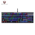 Motospeed CK103 104 Key NKRO USB Wired RGB Backlit Mechanical Gaming Keyboard Black Keycaps Blue Switch