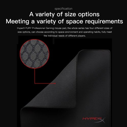 Kingston HyperX FURY Professional Esport Gaming Mouse Pad Mat 300*360mm متوسط ​​HX-MPFP-M