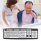 USB Wired Keyboard with Large White Keys Black Letters